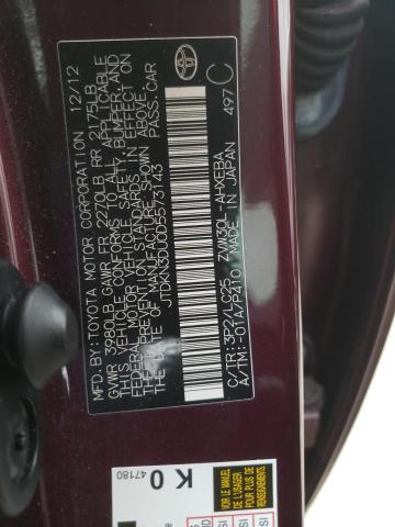 Photo 10 from auction – 2013 TOYOTA PRIUS with VIN JTDKN3DU0D5573143