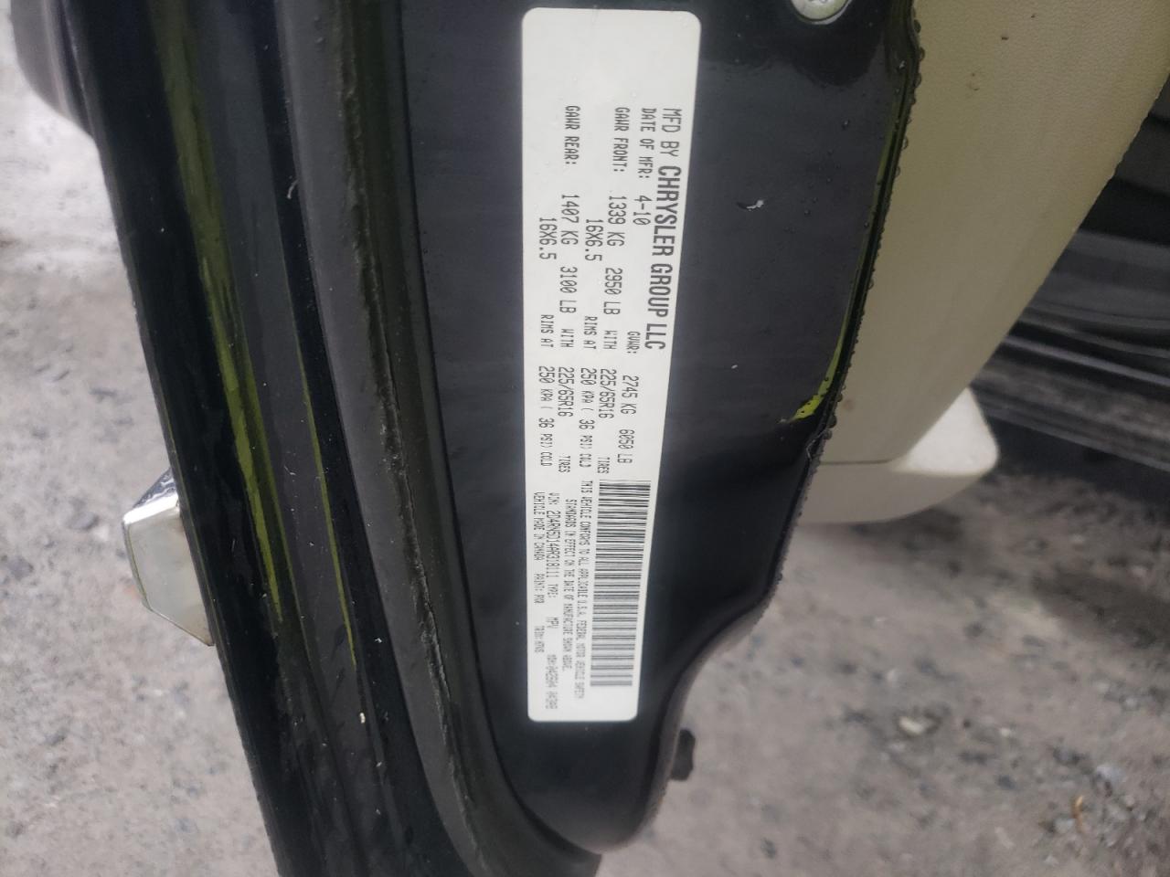 Photo 10 from auction – 2010 DODGE GRAND CARA with VIN 2D4RN5D14AR318111