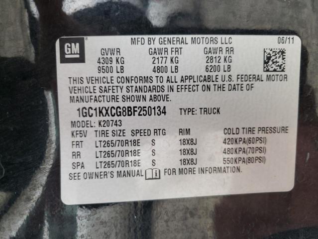 Photo 10 from auction – 2011 CHEVROLET 2500 HD with VIN 1GC1KXCG8BF250134