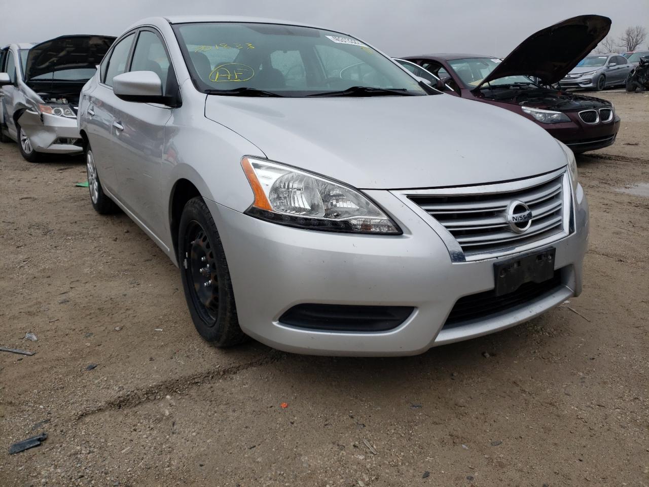 NISSAN SENTRA 2013 with VIN 3N1AB7AP2DL701833 - Photo from auction