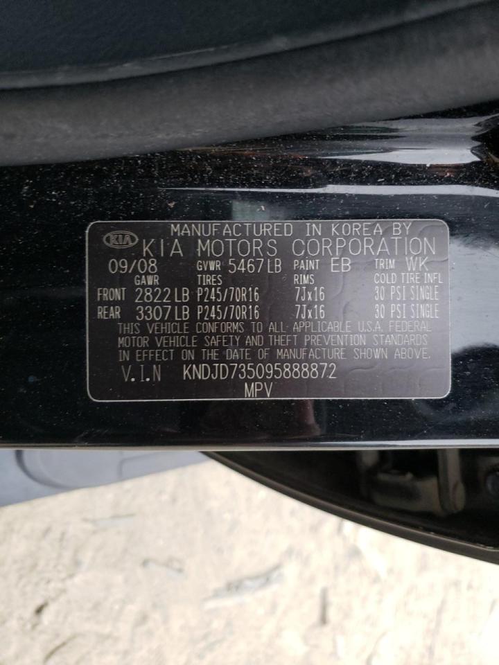 Photo 10 from auction – 2009 KIA SORENTO LX with VIN KNDJD735095888872
