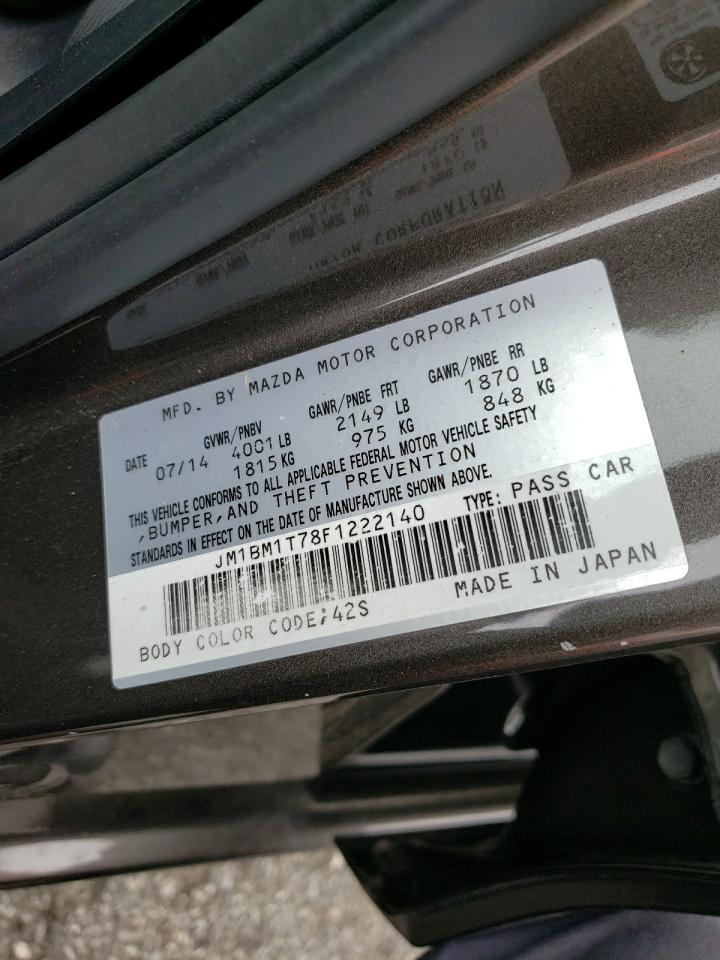 Photo 10 from auction – 2015 MAZDA 3 SV with VIN JM1BM1T78F1222140