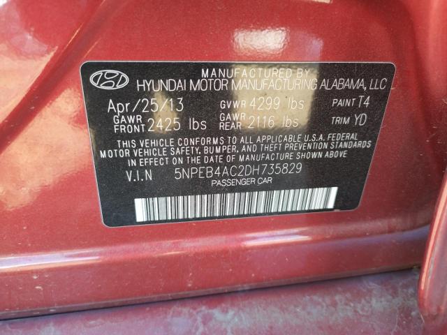 Photo 10 from auction – 2013 HYUNDAI SONATA GLS with VIN 5NPEB4AC2DH735829