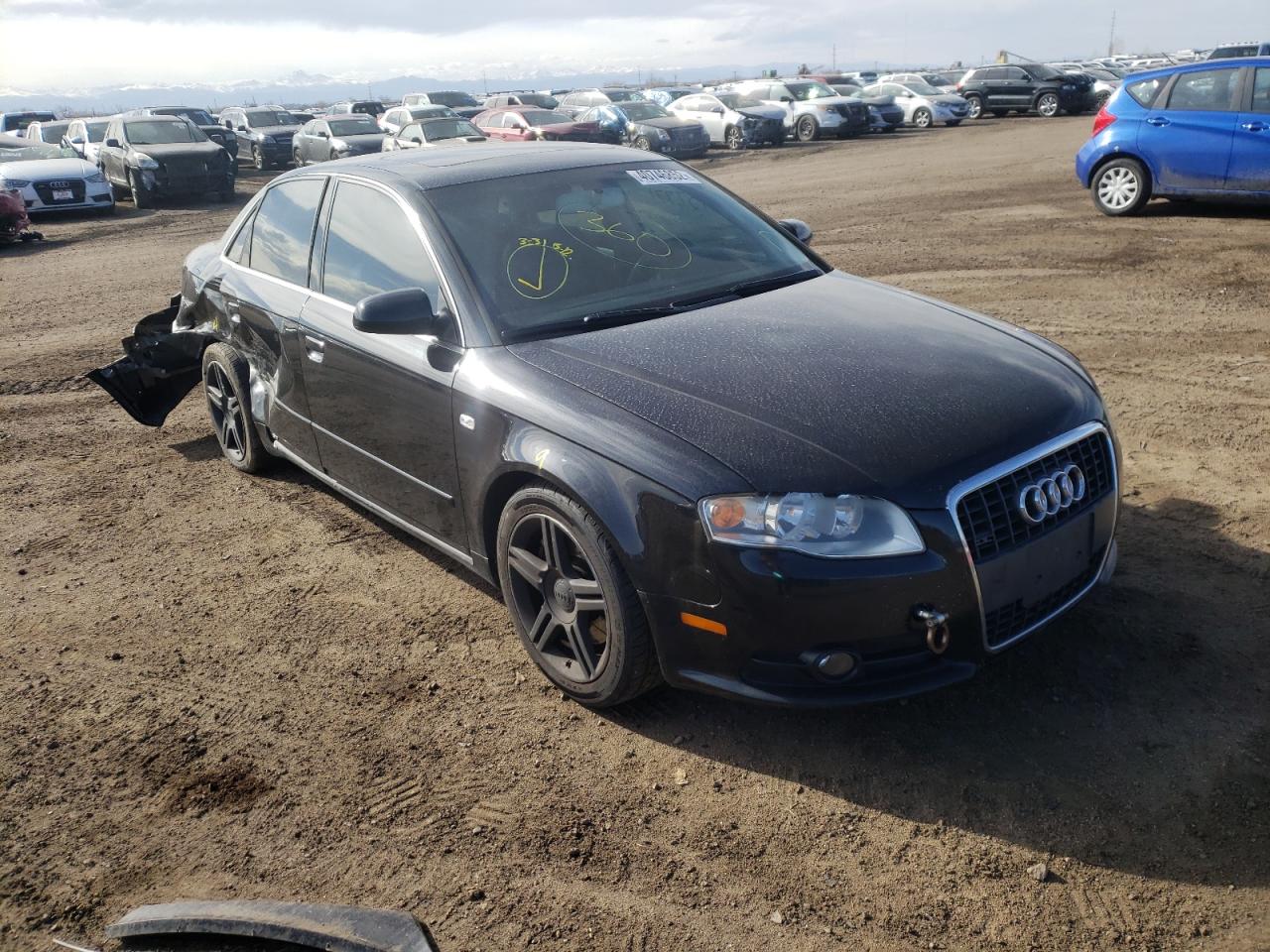 AUDI A4 2.0T QU 2008 with VIN WAUDF78EX8A087739 - Photo from auction