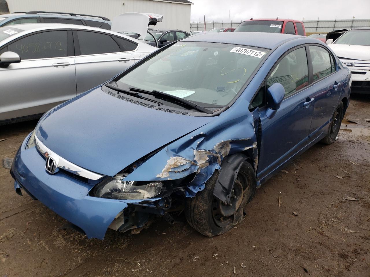 Photo 2 from auction – 2007 HONDA CIVIC LX with VIN 1HGFA16567L097523
