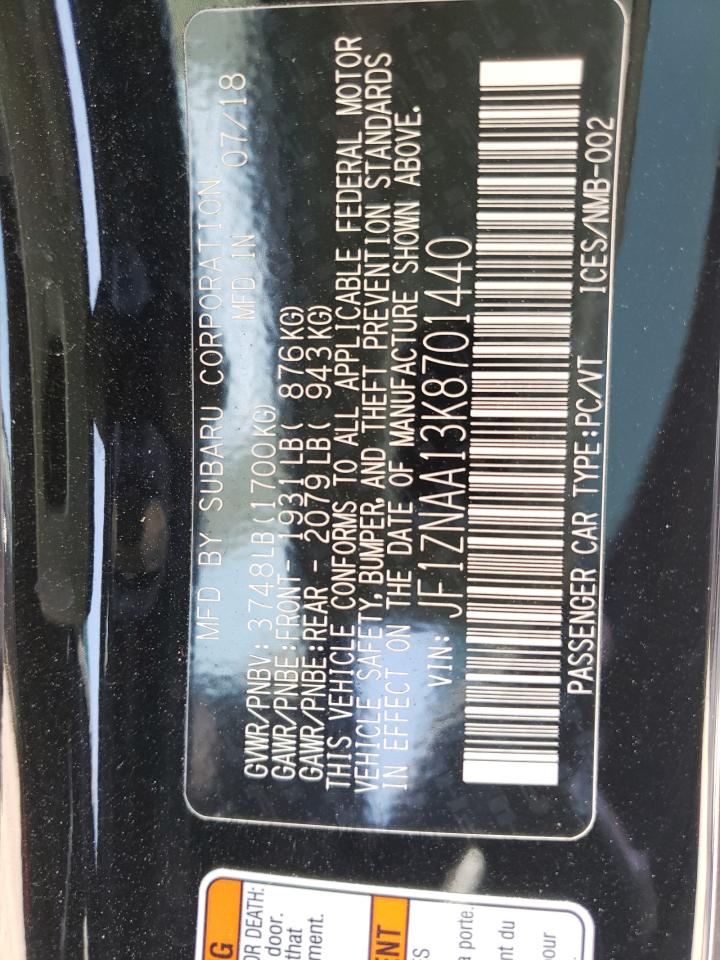 Photo 10 from auction – 2019 TOYOTA 86 with VIN JF1ZNAA13K8701440
