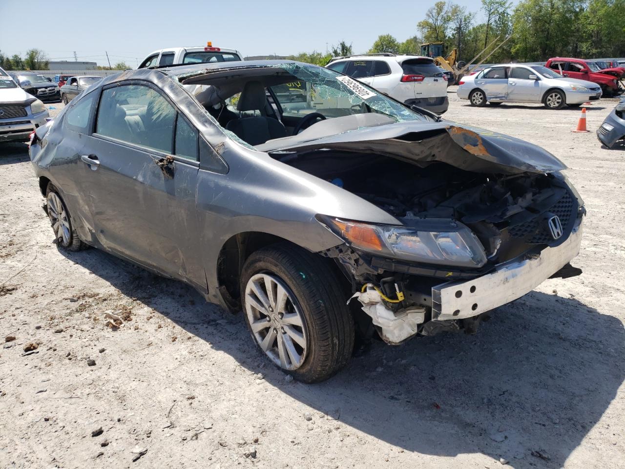 HONDA CIVIC EX 2012 with VIN 2HGFG3B83CH529387 - Photo from auction