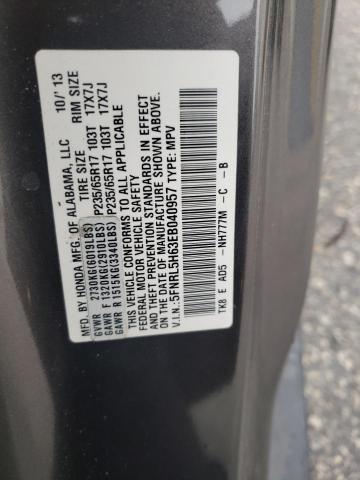 Photo 10 from auction – 2014 HONDA ODYSSEY EX with VIN 5FNRL5H63EB040957