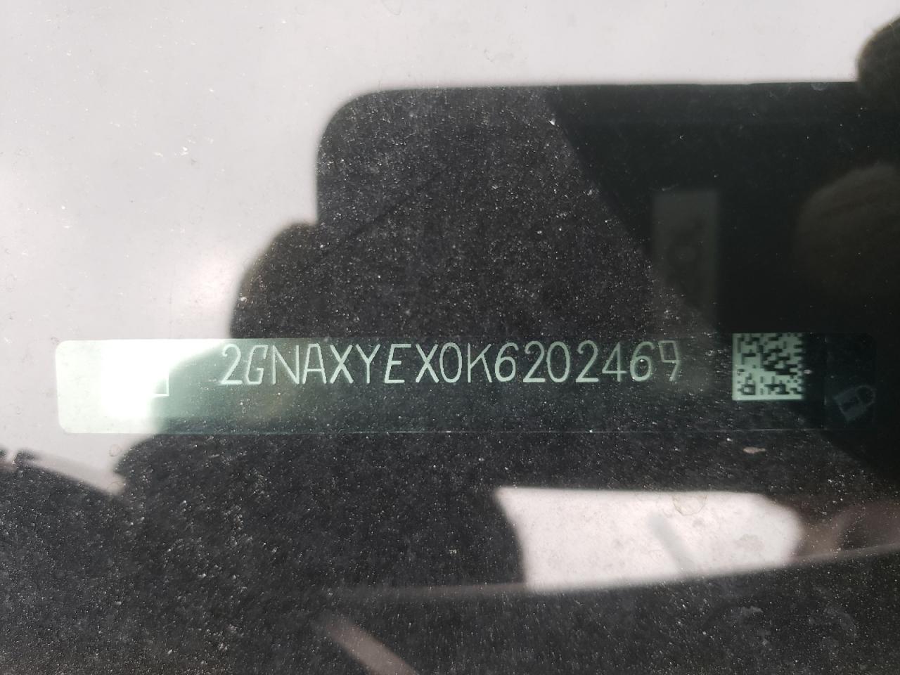 Photo 10 from auction – 2019 CHEVROLET EQUINOX PR with VIN 2GNAXYEX0K6202469
