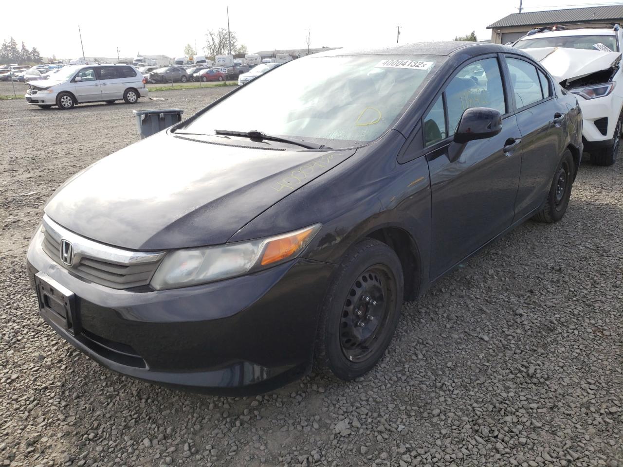 Photo 2 from auction – 2012 HONDA CIVIC LX with VIN 19XFB2F55CE084119