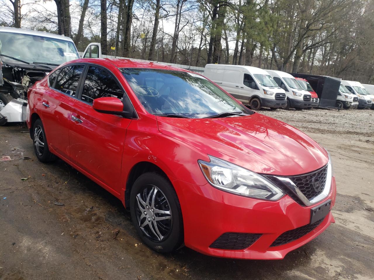 NISSAN SENTRA S 2017 with VIN 3N1AB7AP7HL686798 - Photo from auction