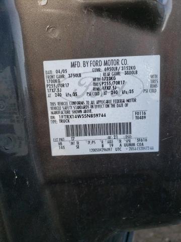 Photo 10 from auction – 2005 FORD F150 with VIN 1FTRX14W55NB59744