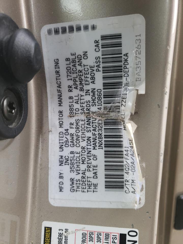 Photo 10 from auction – 2005 TOYOTA COROLLA CE with VIN 1NXBR32EX5Z410860