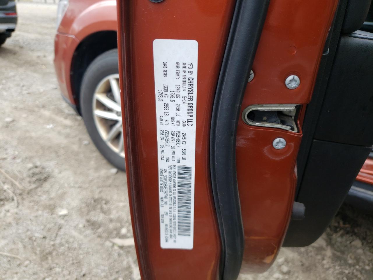 Photo 10 from auction – 2014 DODGE JOURNEY SX with VIN 3C4PDCBB8ET287746