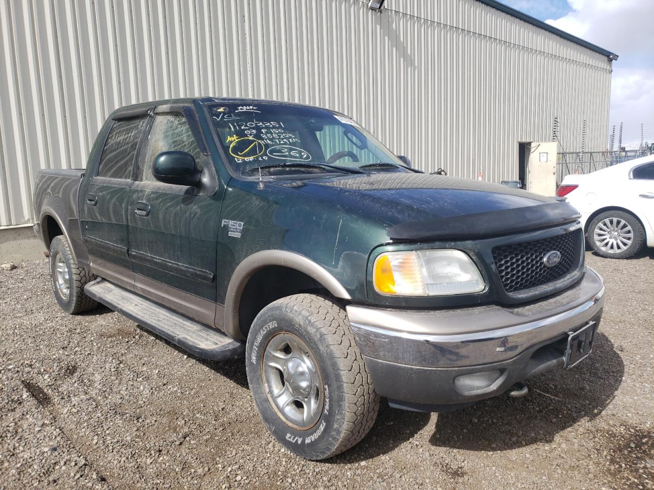 FORD F150 SUPER 2003 with VIN 1FTRW08L53KB58203 - Photo from auction