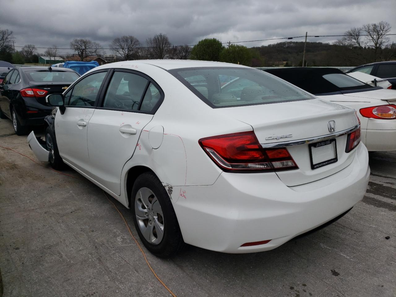 Photo 3 from auction – 2014 HONDA CIVIC LX with VIN 19XFB2F59EE234929