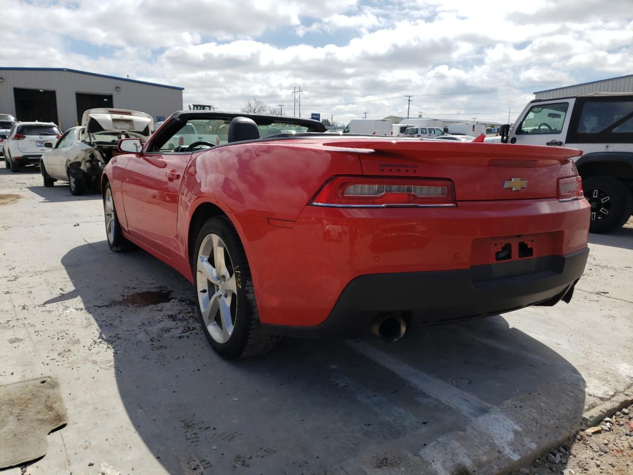 Photo 3 from auction – 2015 CHEVROLET CAMARO LT with VIN 2G1FF3D33F9297139