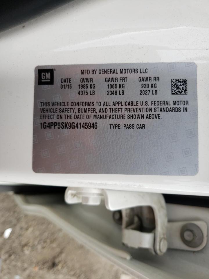 Photo 10 from auction – 2016 BUICK VERANO with VIN 1G4PP5SK9G4145946