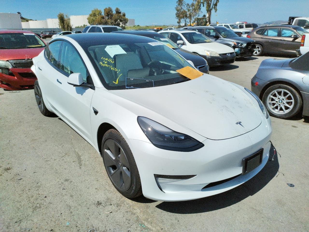 TESLA MODEL 3 2021 with VIN 5YJ3E1EA8MF089944 - Photo from auction