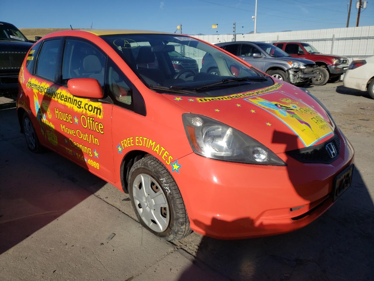 HONDA FIT 2012 with VIN JHMGE8H3XCS001130 - Photo from auction