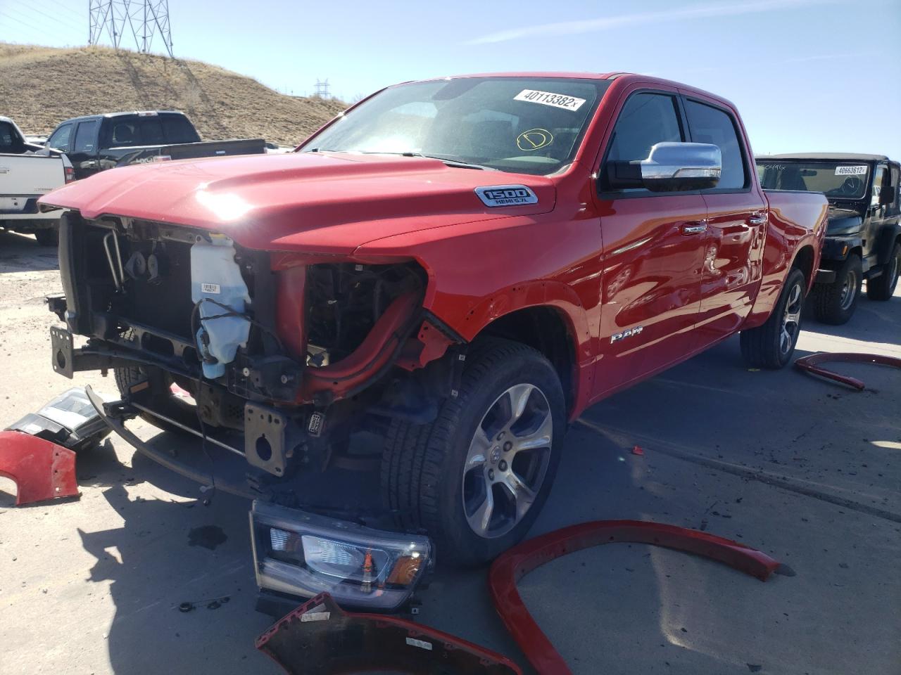 Photo 2 from auction – 2019 RAM 1500 LARAM with VIN 1C6SRFRT8KN600602
