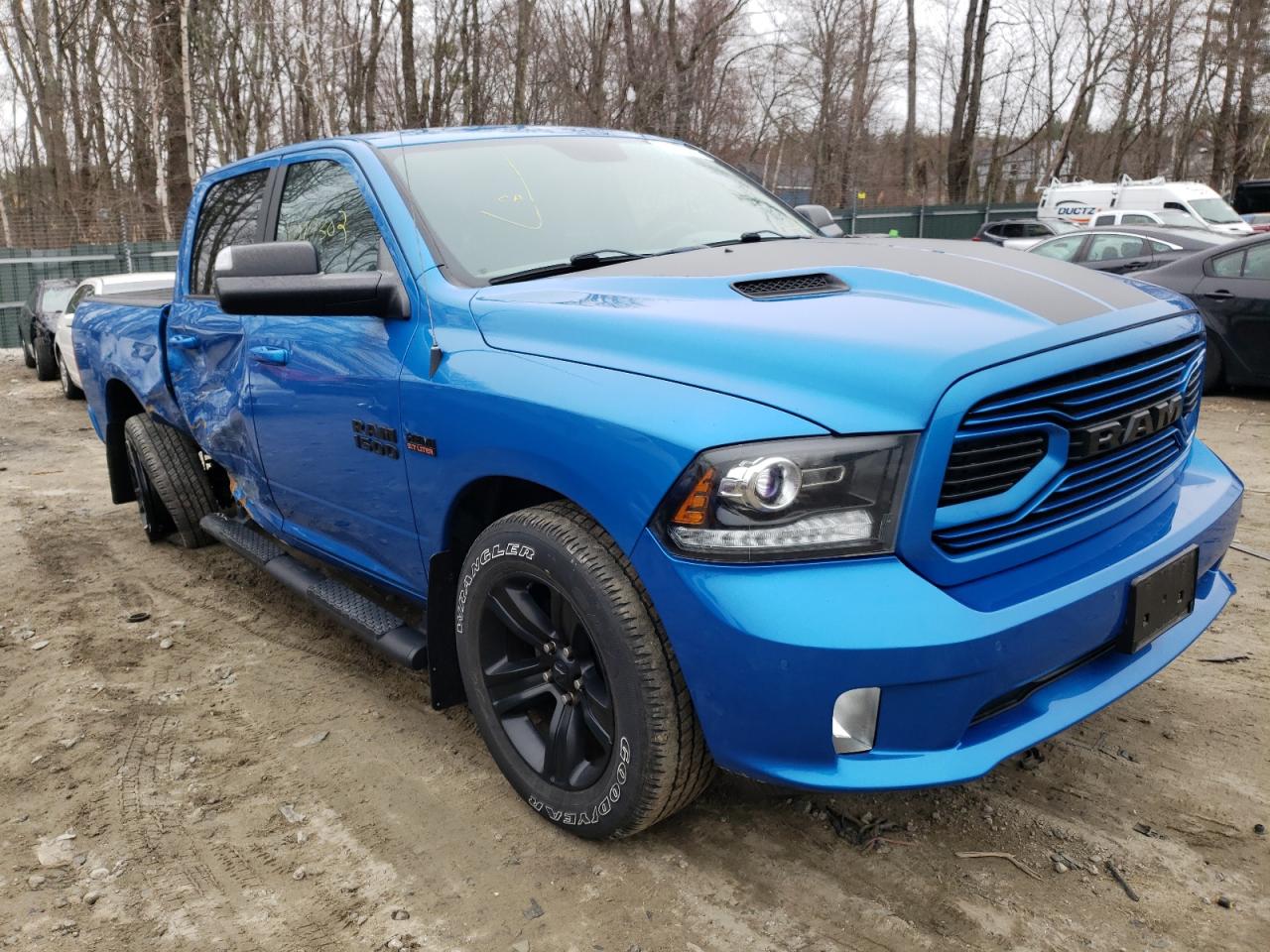 RAM 1500 SPORT 2018 with VIN 1C6RR7MT5JS220192 - Photo from auction
