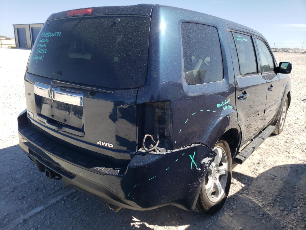 Photo 4 from auction – 2012 HONDA PILOT EXLN with VIN 5FNYF4H74CB013169