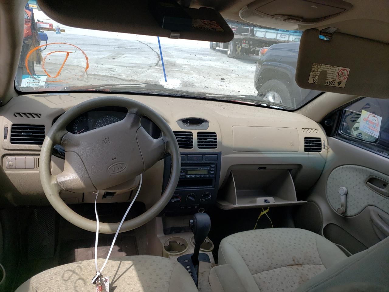 Photo 9 from auction – 2003 KIA RIO with VIN KNADC125236219886