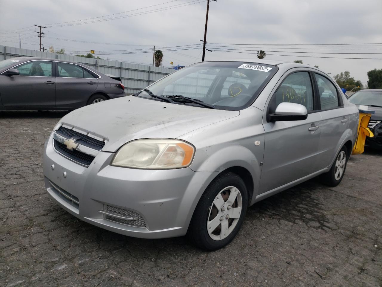 Photo 2 from auction – 2008 CHEVROLET AVEO BASE with VIN KL1TD56668B144654
