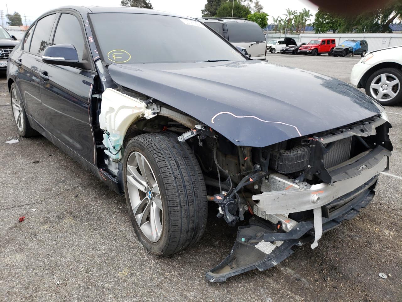 BMW 330 I 2017 with VIN WBA8B9G3XHNU52695 - Photo from auction