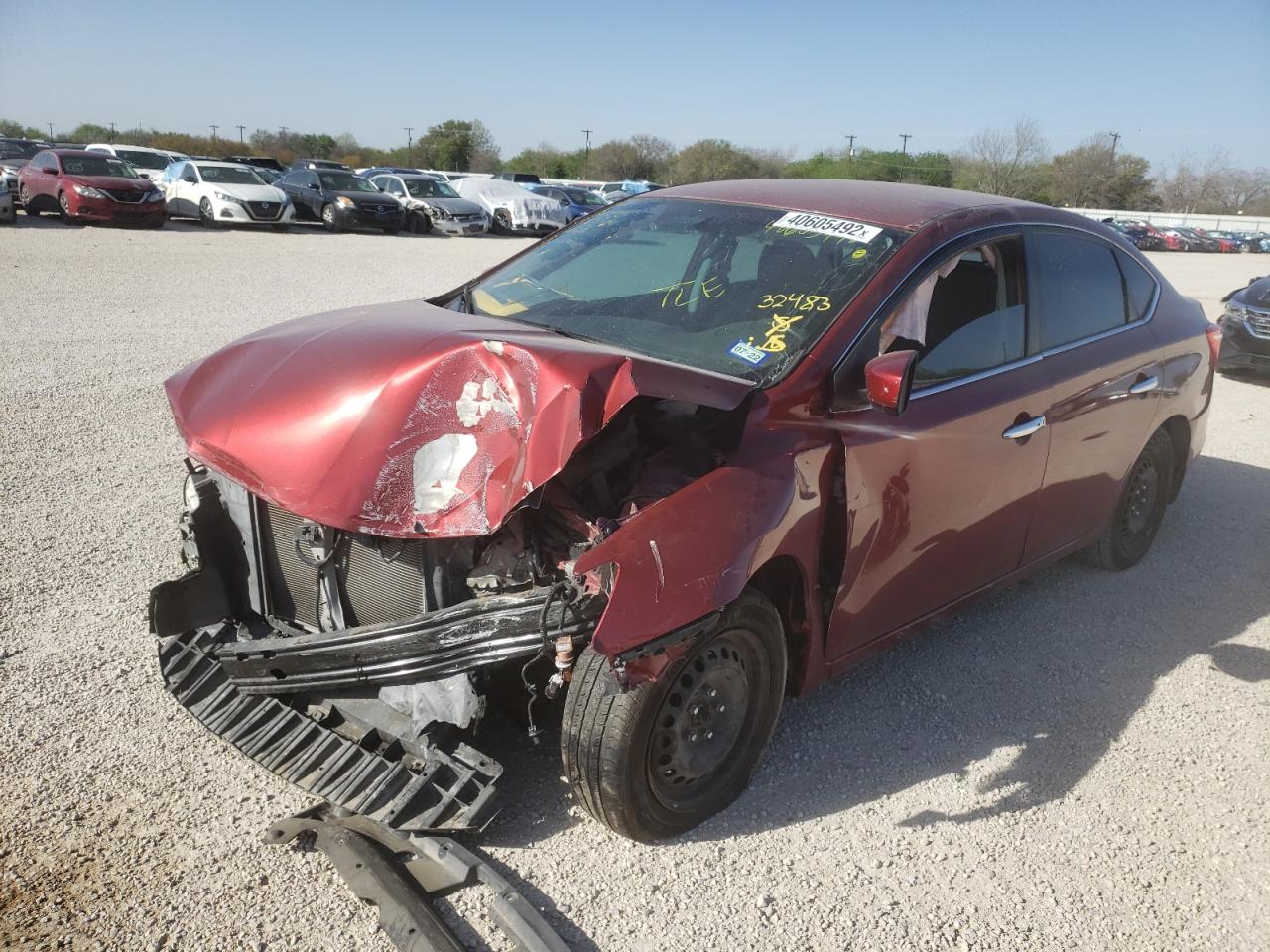 Photo 2 from auction – 2017 NISSAN SENTRA S with VIN 3N1AB7AP0HY235442