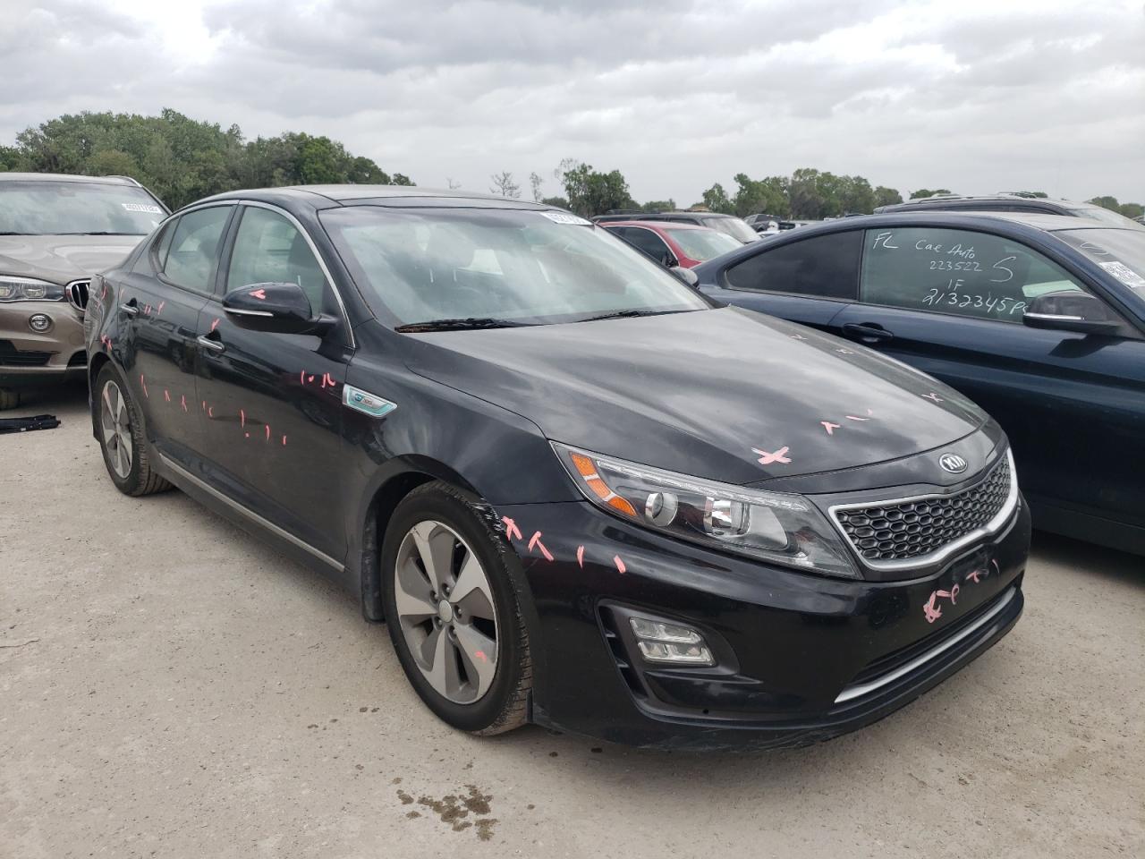 KIA OPTIMA HYB 2014 with VIN KNAGN4AD0E5068251 - Photo from auction
