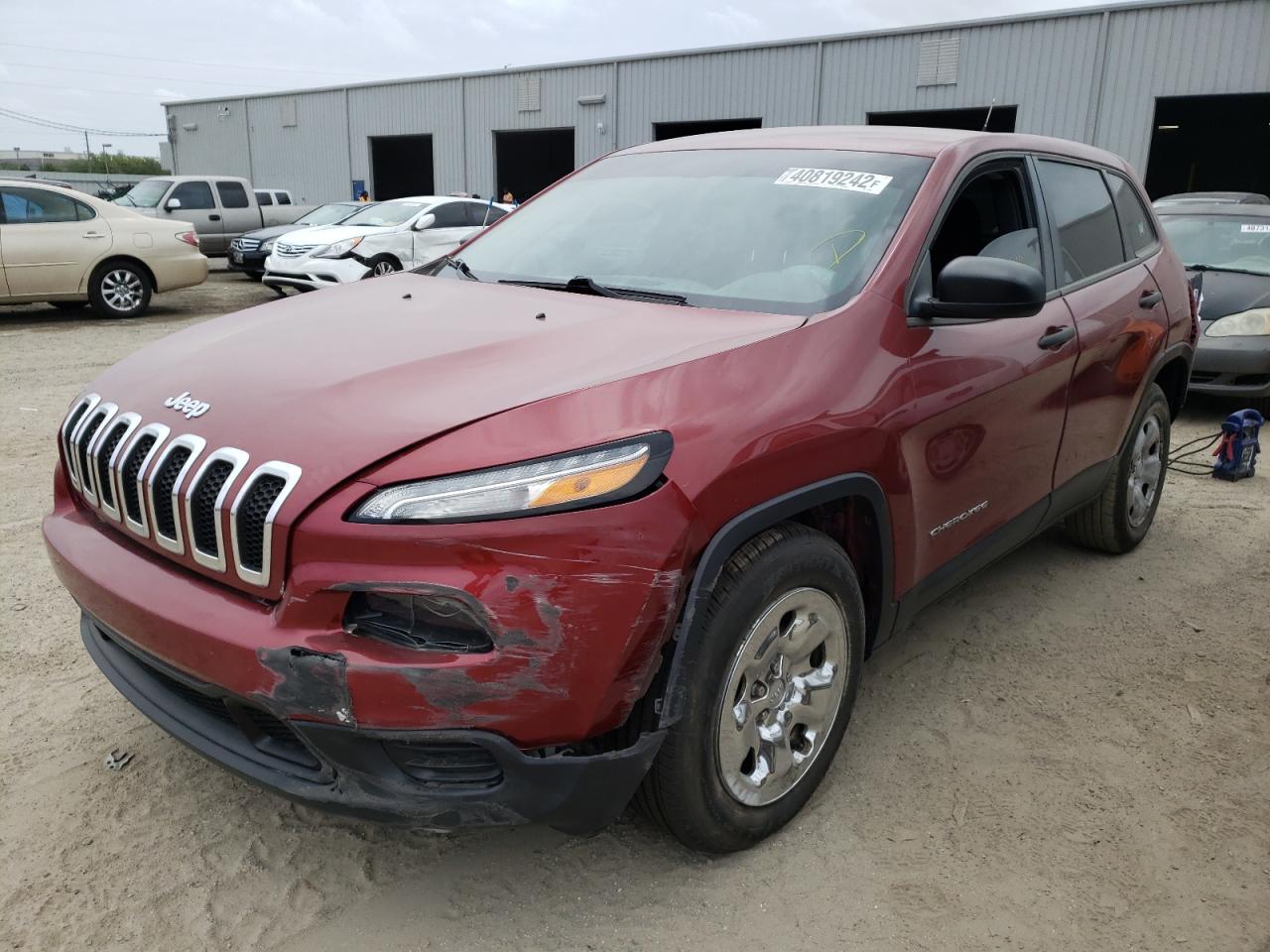 Photo 2 from auction – 2014 JEEP CHEROKEE S with VIN 1C4PJLAB7EW178859