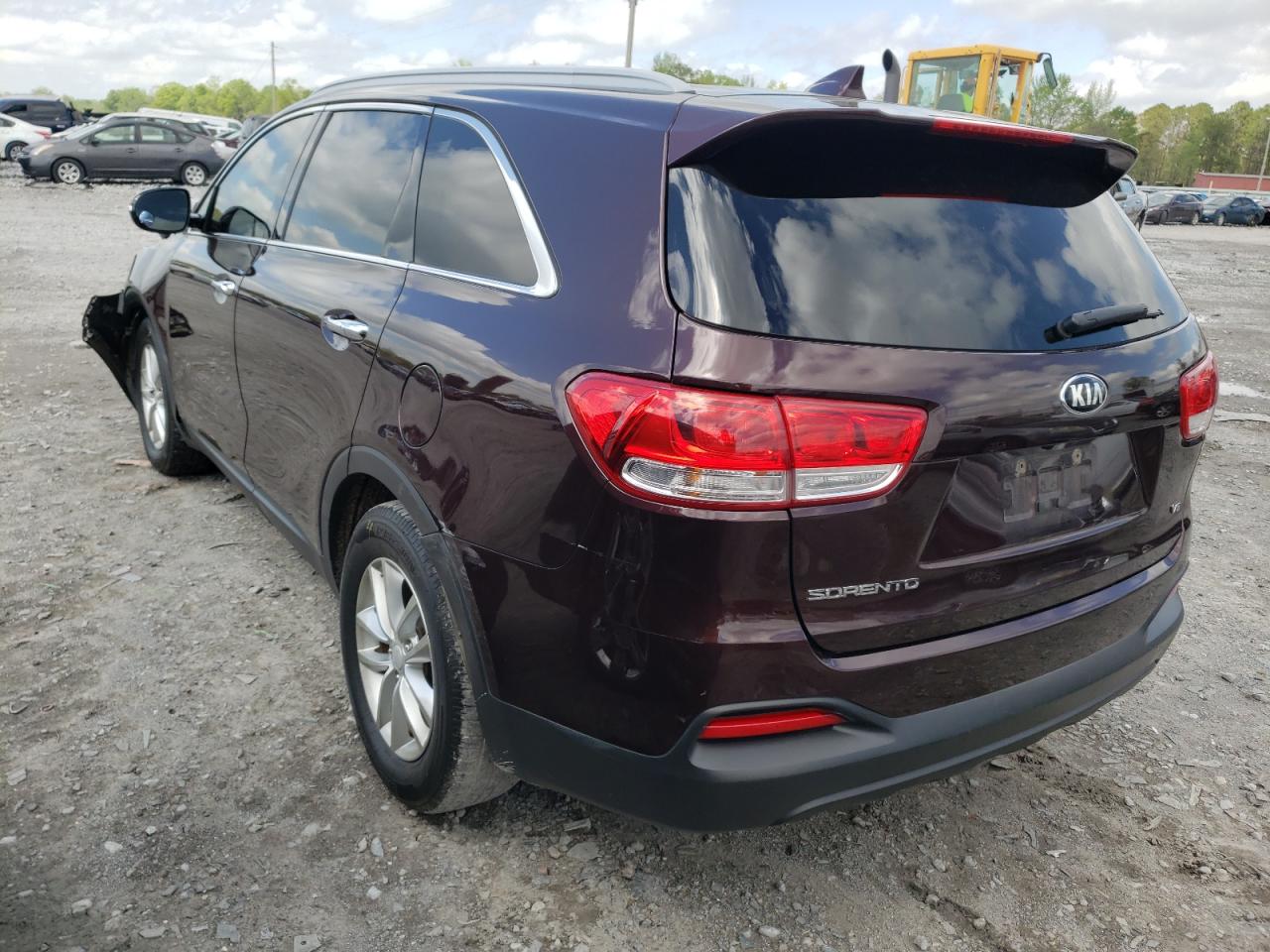 Photo 3 from auction – 2016 KIA SORENTO with VIN 5XYPG4A55GG043149