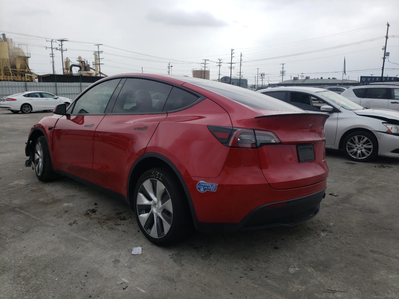 Photo 3 from auction – 2021 TESLA MODEL Y with VIN 5YJYGDEE4MF241481