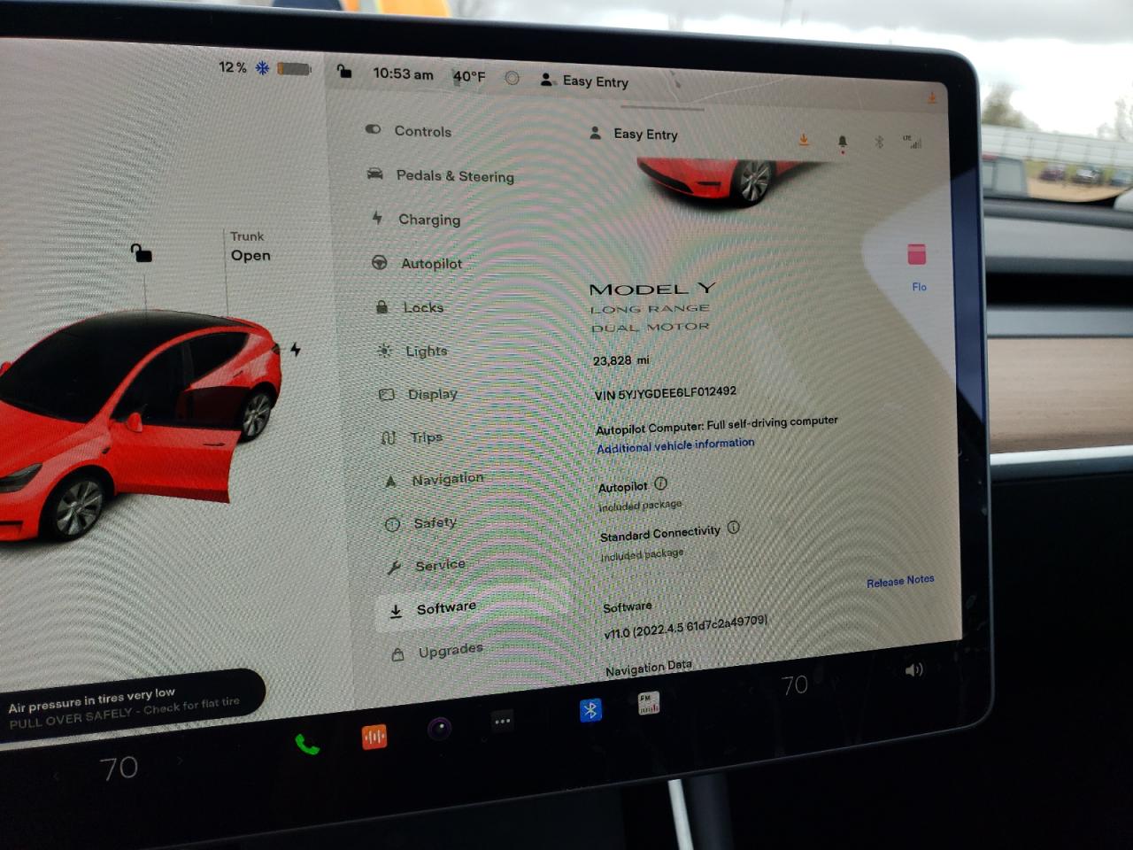 Photo 8 from auction – 2020 TESLA MODEL Y with VIN 5YJYGDEE6LF012492
