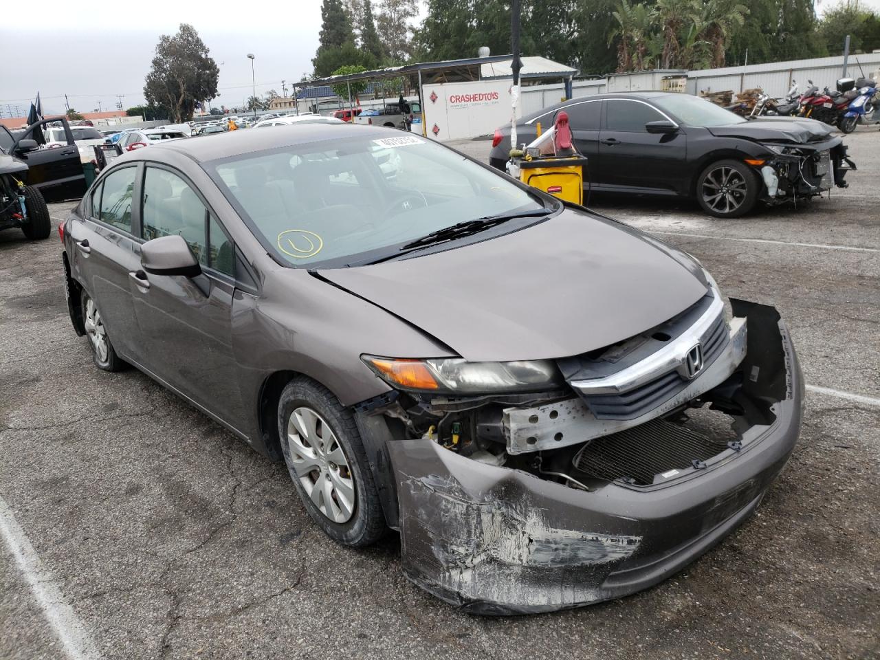 HONDA CIVIC LX 2012 with VIN 19XFB2F54CE367076 - Photo from auction