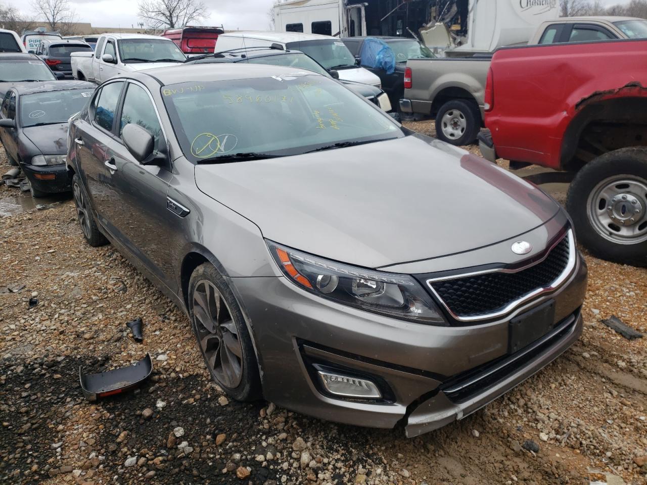 KIA OPTIMA SX 2014 with VIN 5XXGR4A60EG335571 - Photo from auction
