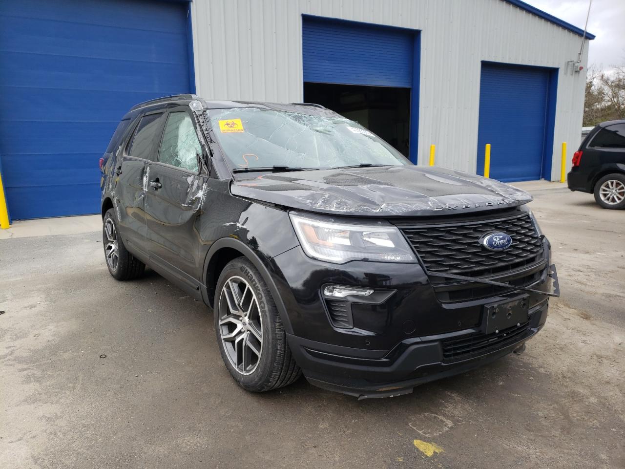 FORD EXPLORER S 2019 with VIN 1FM5K8GTXKGB33286 - Photo from auction