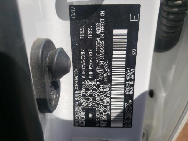 Photo 10 from auction – 2018 TOYOTA 4RUNNER SR with VIN JTEBU5JR8J5505081