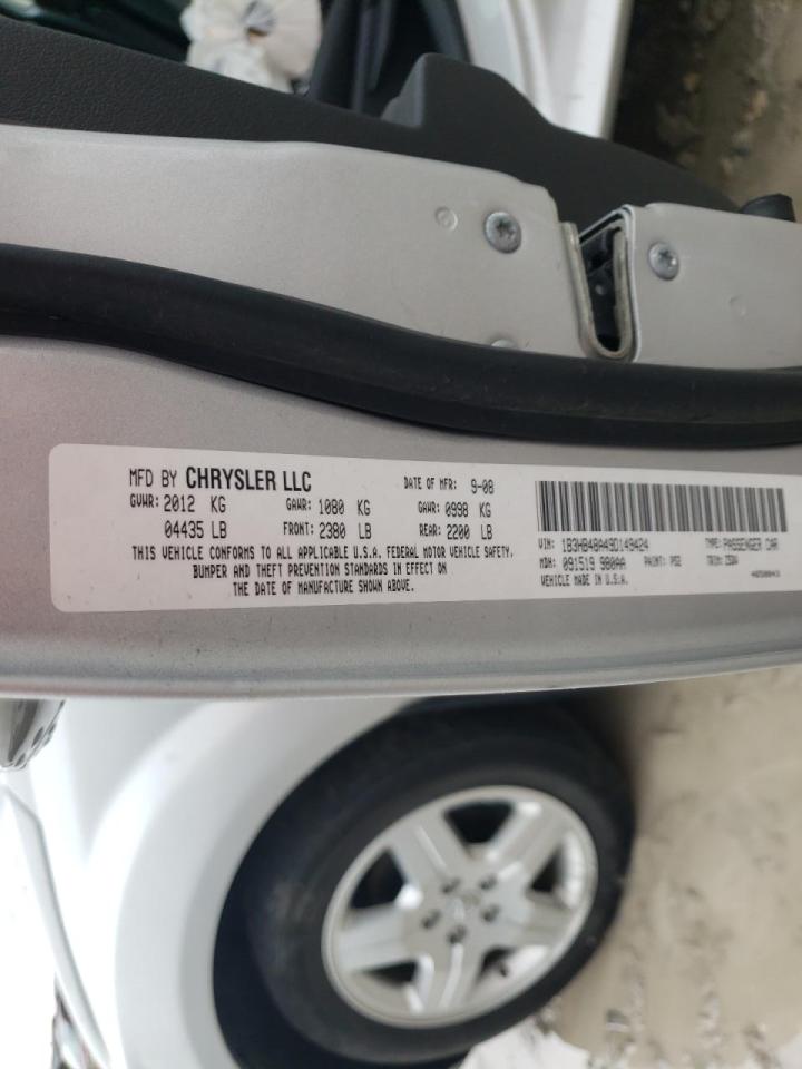 Photo 10 from auction – 2009 DODGE CALIBER SX with VIN 1B3HB48A49D149424