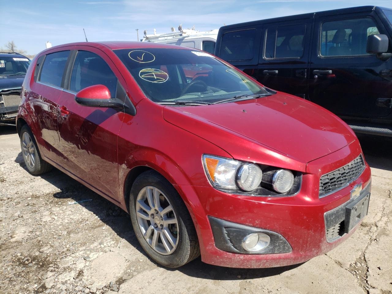 CHEVROLET SONIC LT 2012 with VIN 1G1JC6SH3C4219283 - Photo from auction