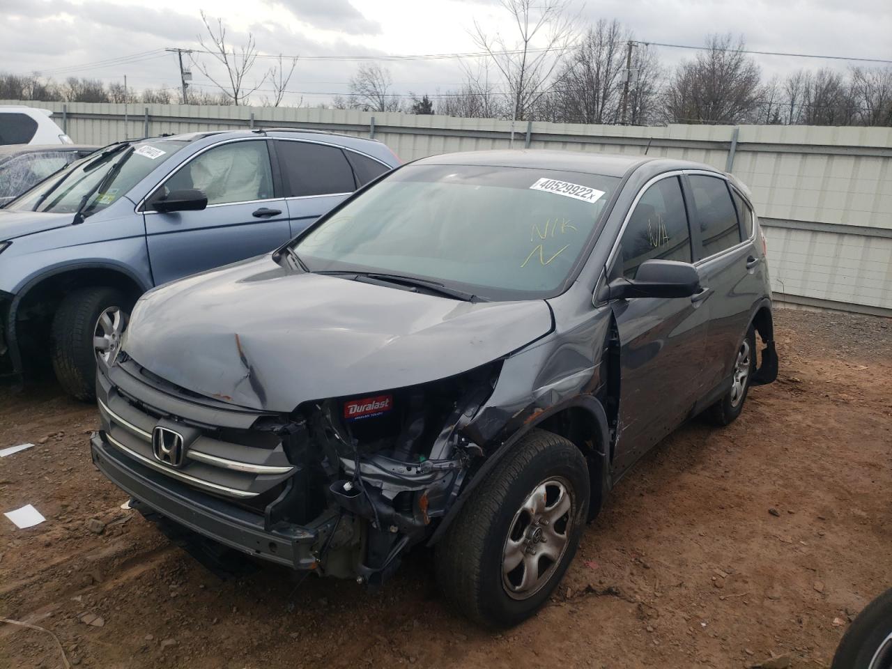 Photo 2 from auction – 2012 HONDA CR-V LX with VIN 5J6RM3H3XCL030762