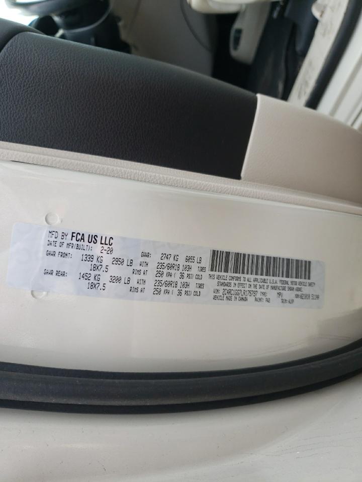 Photo 10 from auction – 2020 CHRYSLER PACIFICA L with VIN 2C4RC1GG7LR175797
