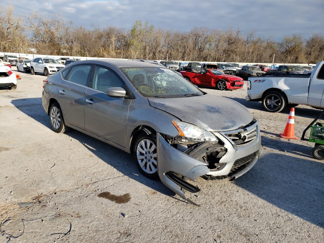 NISSAN SENTRA S 2014 with VIN 3N1AB7AP2EY242436 - Photo from auction