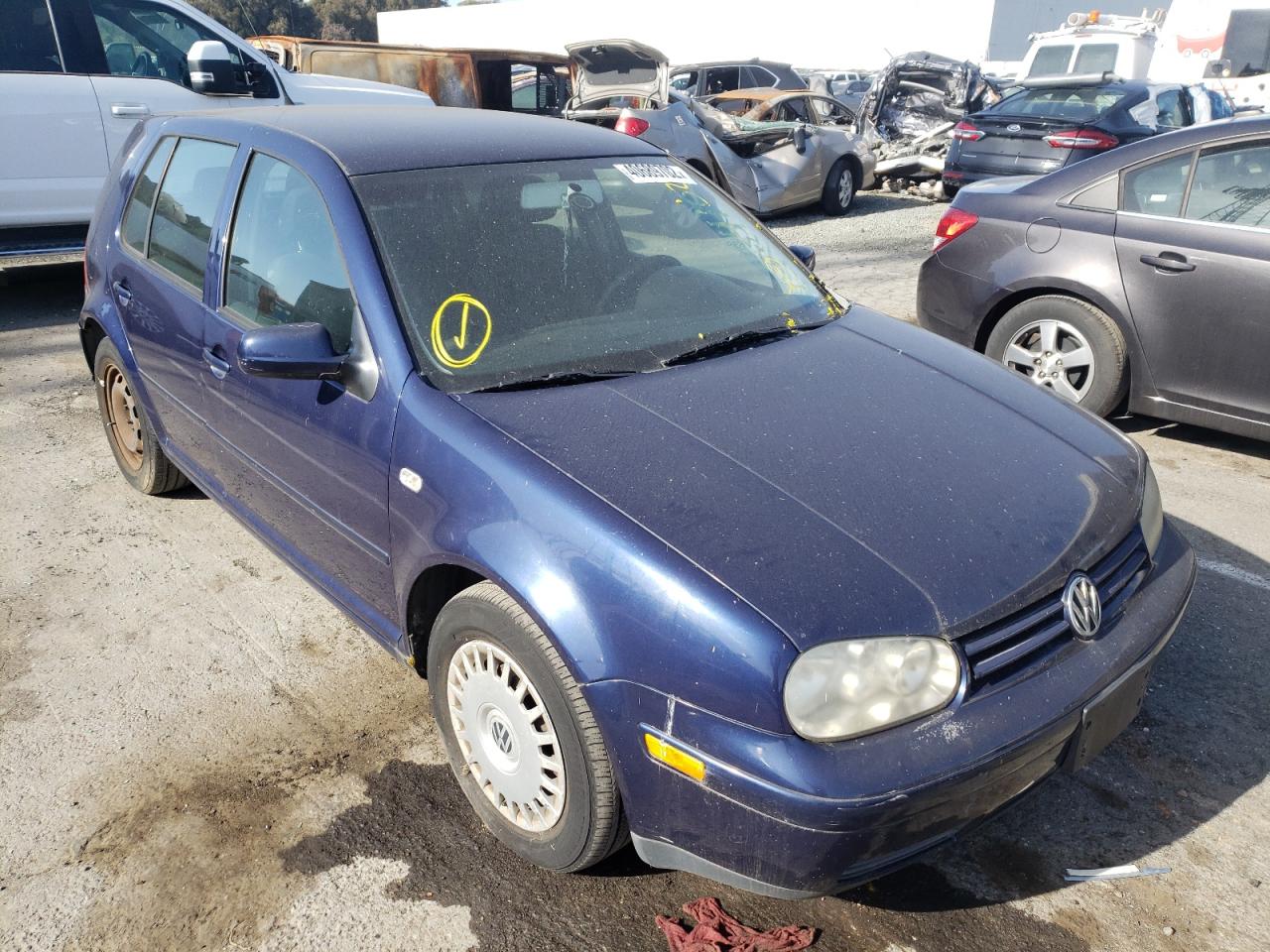 VOLKSWAGEN GOLF 2002 with VIN 9BWFK61J924046622 - Photo from auction