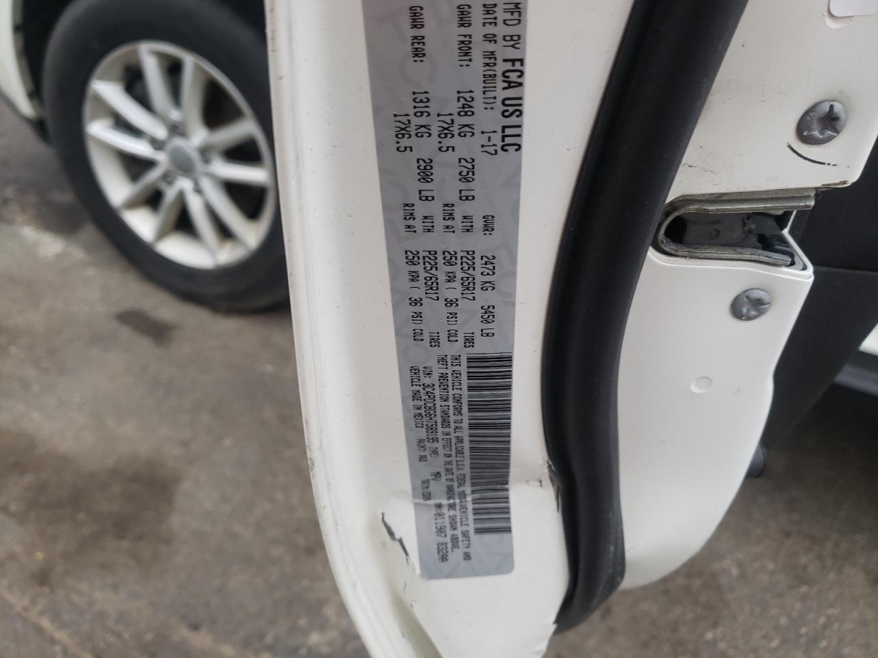 Photo 10 from auction – 2017 DODGE JOURNEY SX with VIN 3C4PDCBG6HT589195