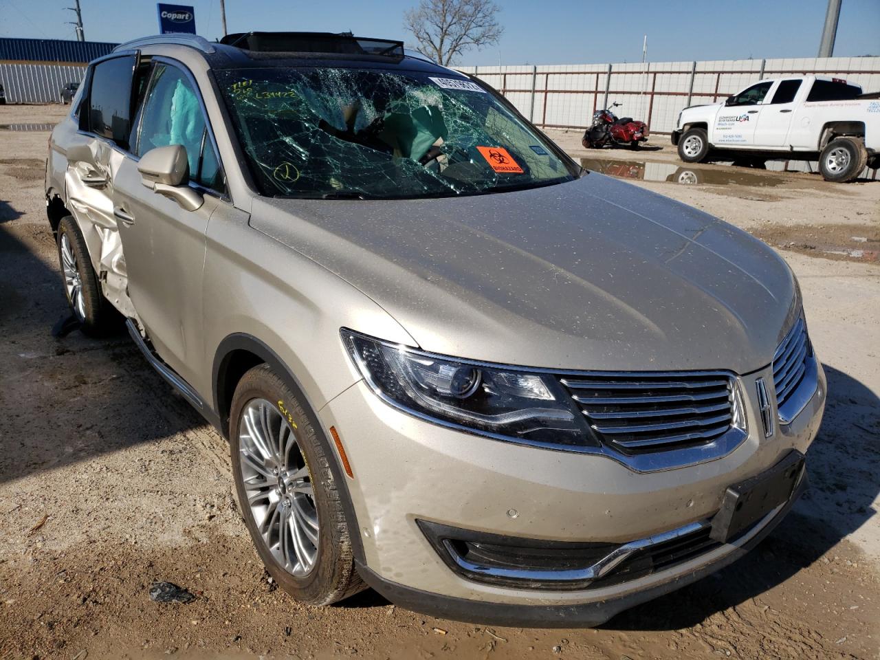 LINCOLN MKX RESERV 2017 with VIN 2LMPJ6LR2HBL34422 - Photo from auction