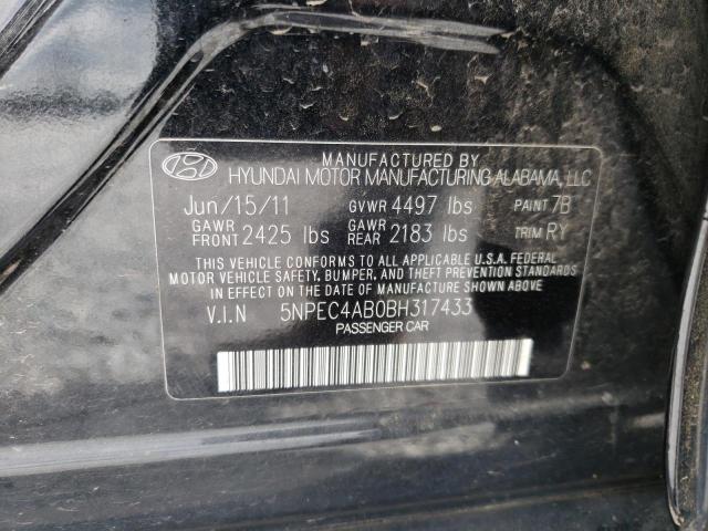 Photo 10 from auction – 2011 HYUNDAI SONATA SE with VIN 5NPEC4AB0BH317433