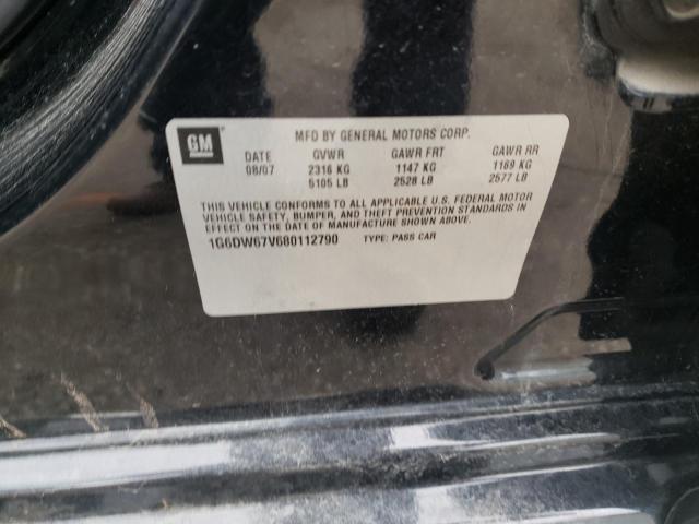 Photo 10 from auction – 2008 CADILLAC STS with VIN 1G6DW67V680112790